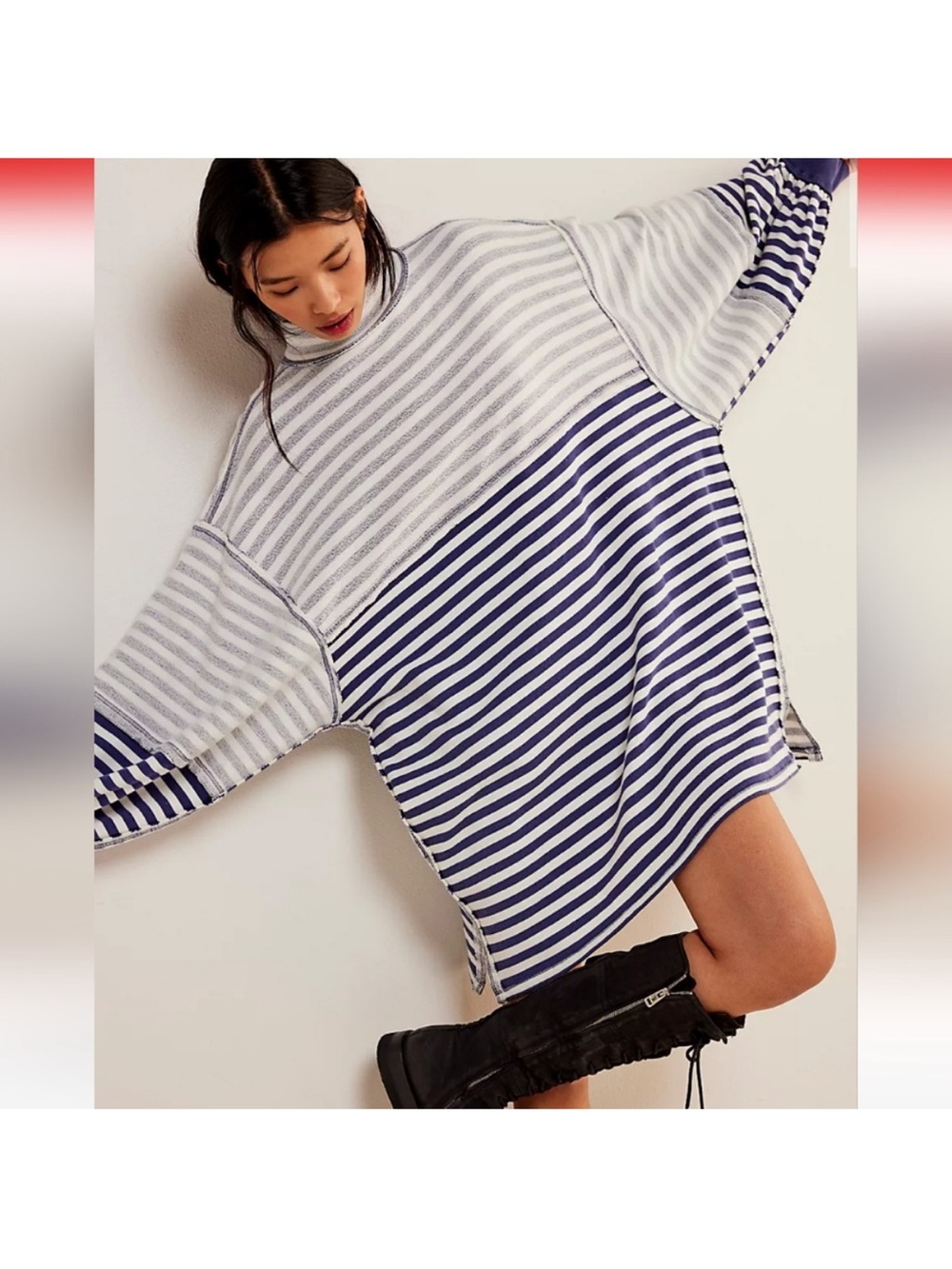 FREE PEOPLE We The Free - Coastal Turtleneck Sweatshirt